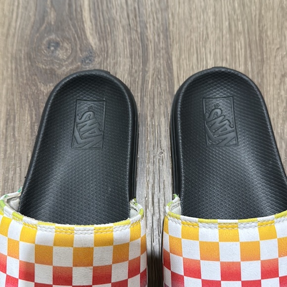 Vans Kids Checkerboard Slides Slippers - Picture 2 of 7